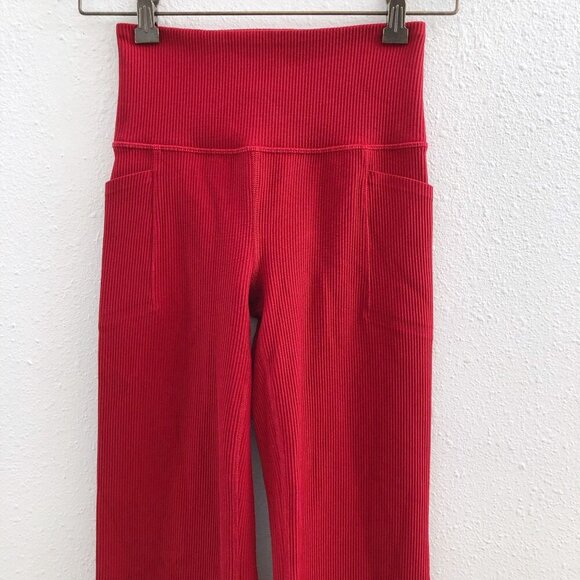 ATHLETA Salutation Stash Rib Flare red XS Size - Picture 5 of 9